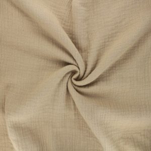 Double gaze beige uni