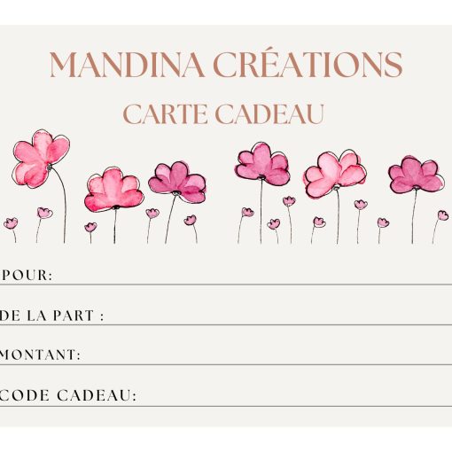 E-carte cadeau
