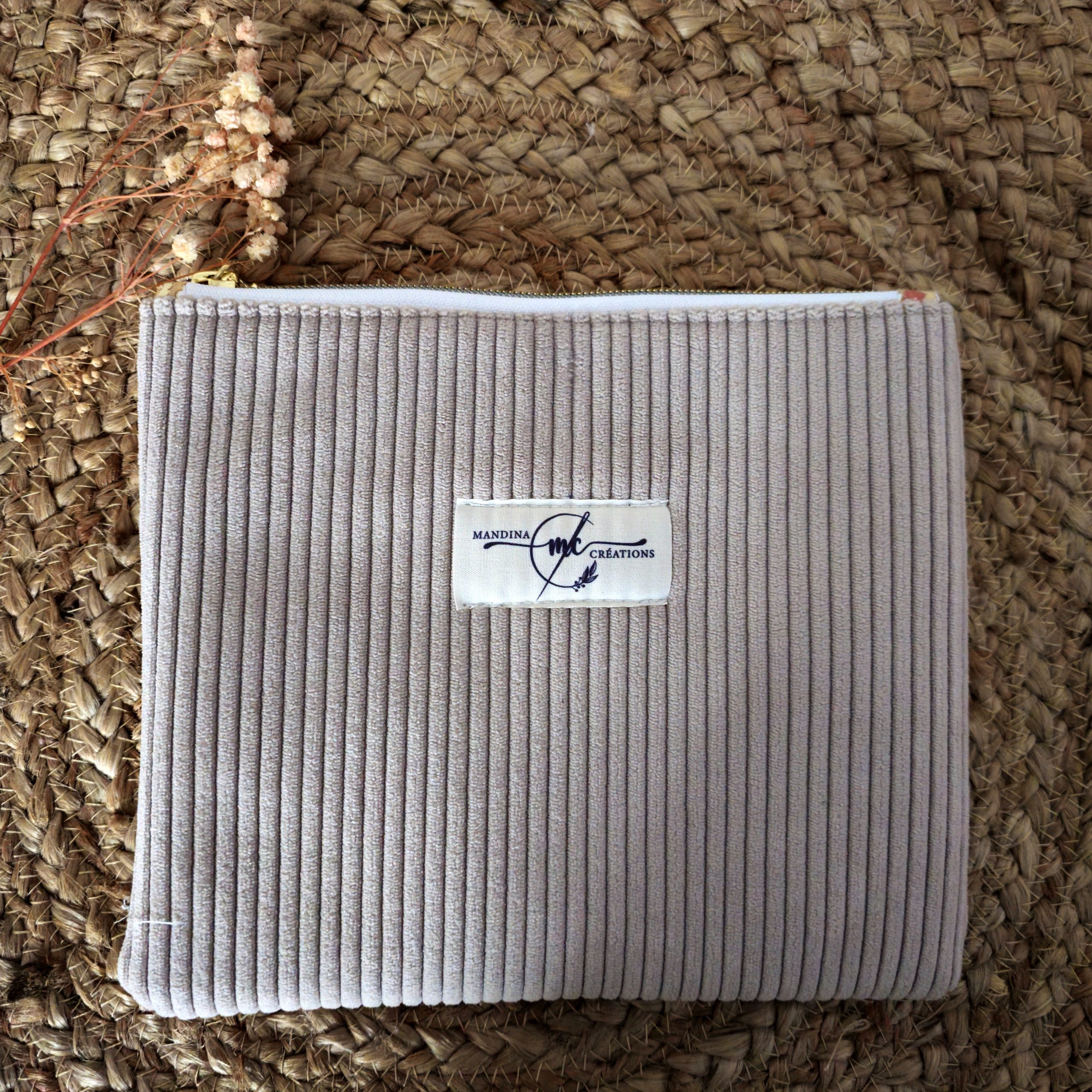 Pochette plate velours côtelés à personnaliser – Image 8