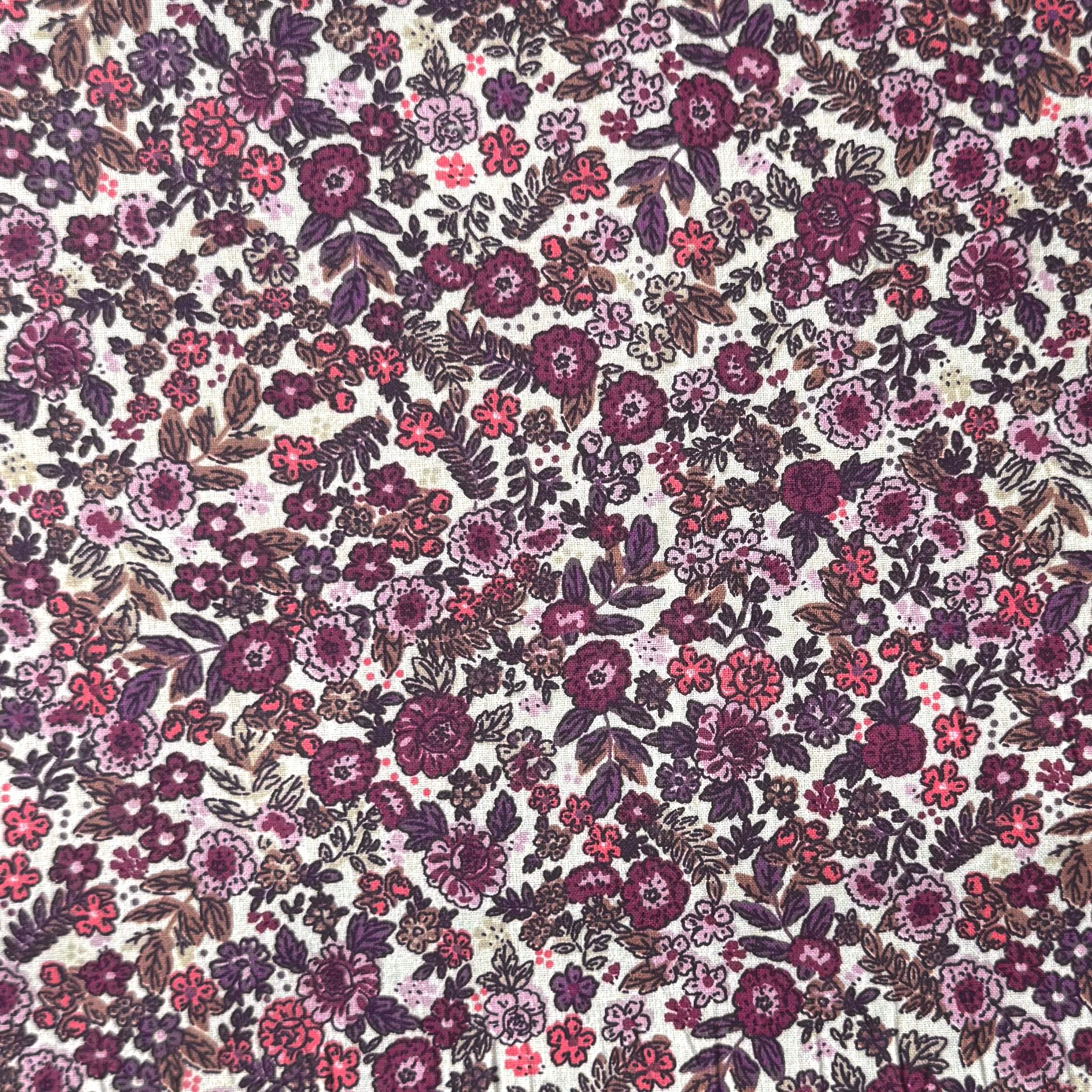 Tissus coton fleurs zada