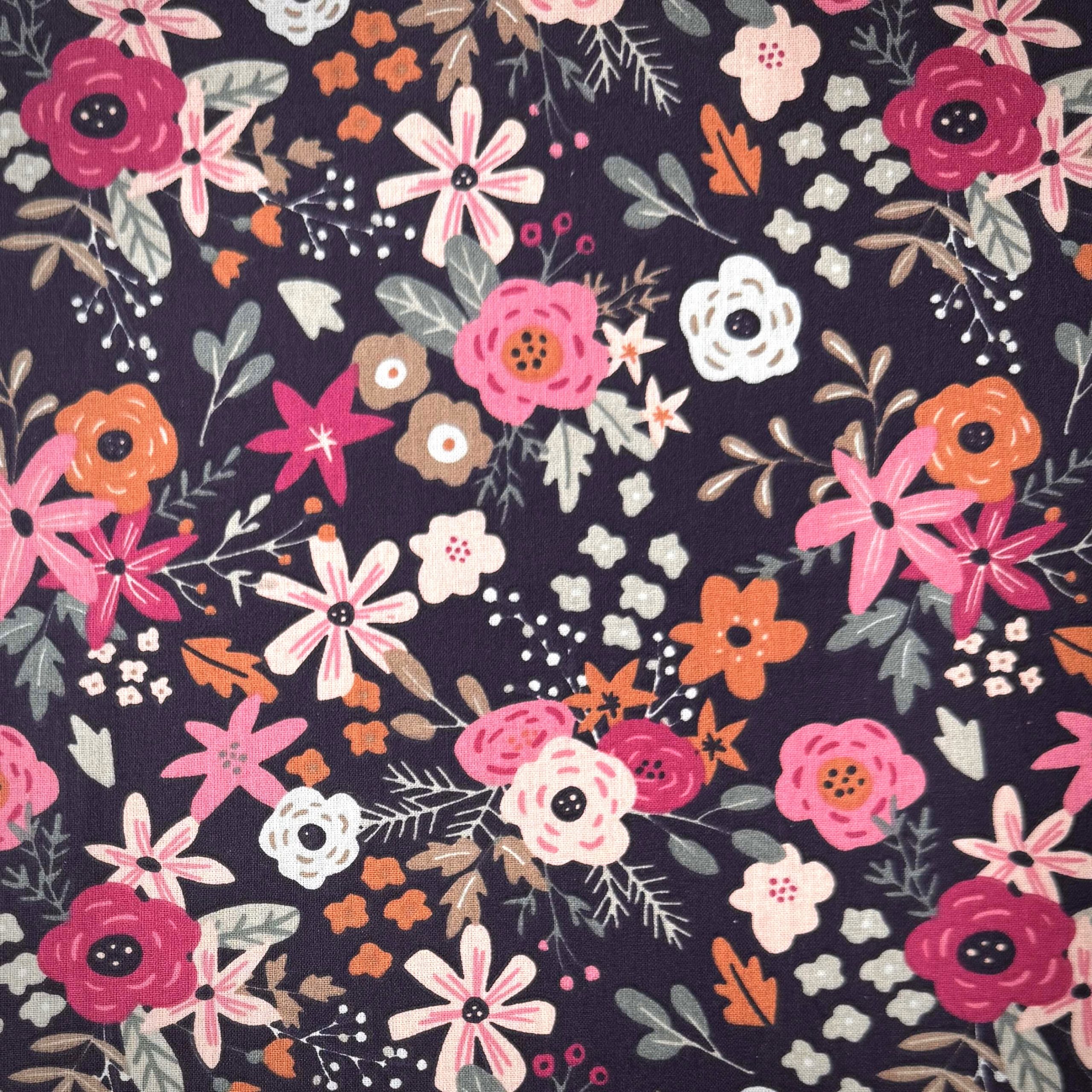 tissus fleurs Olga