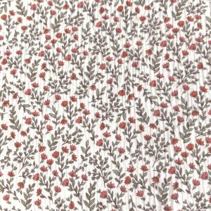Double gaze fleurs Madeleine