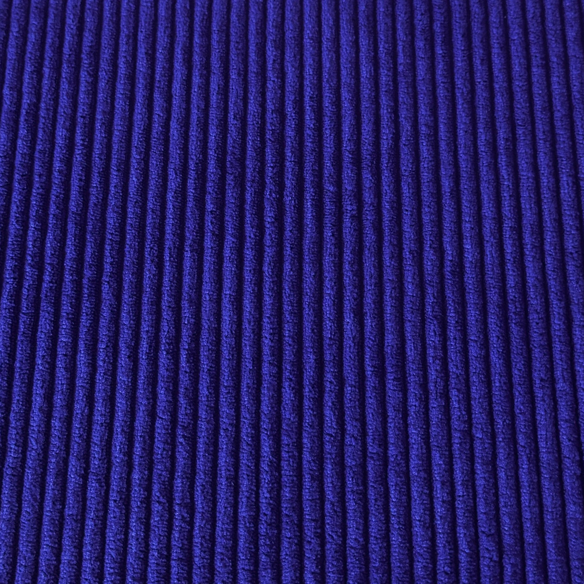 Tissus velours côtelés huggy bleu roi