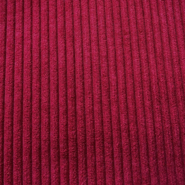 Tissus velours côtelés huggy bordeaux