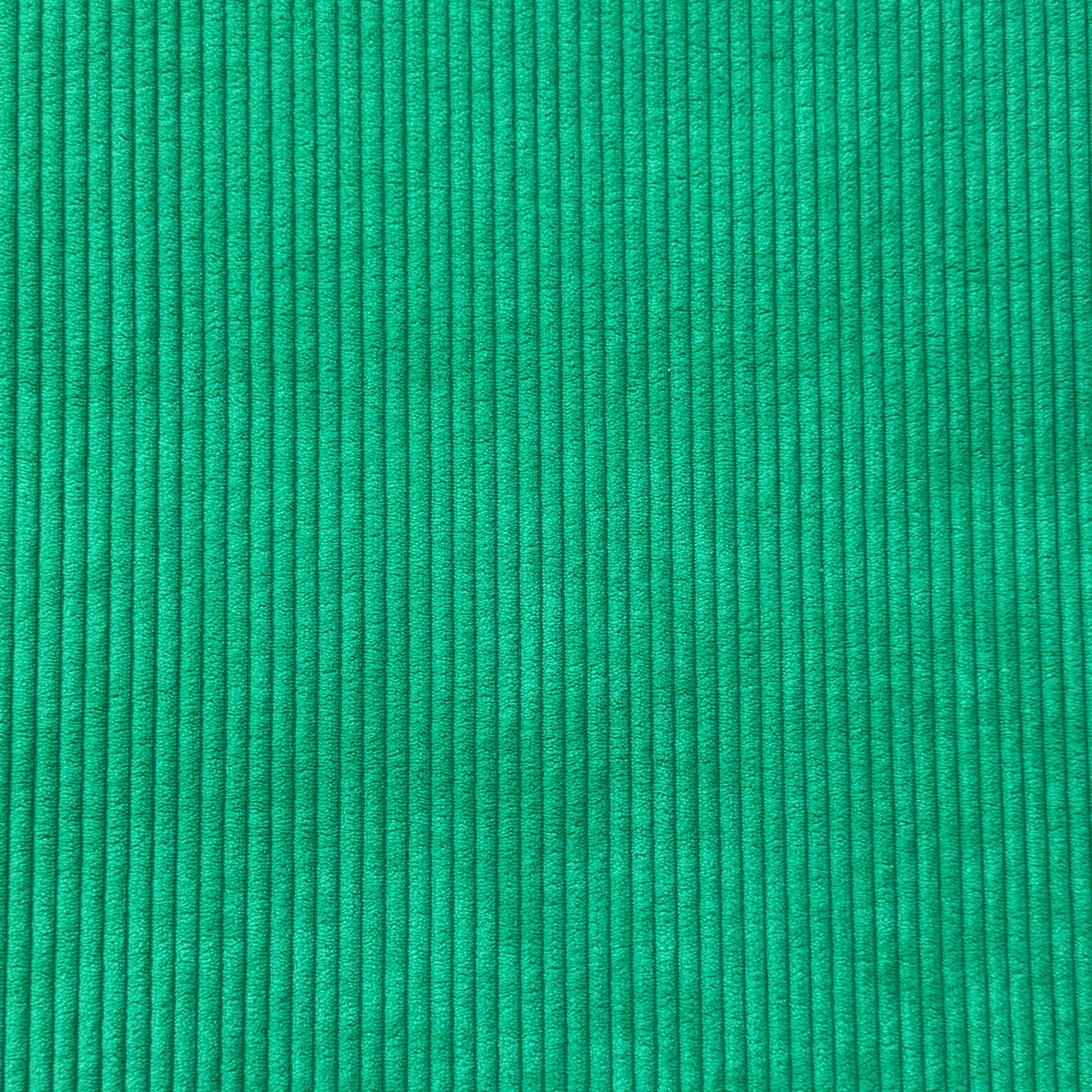 Tissus velours côtelés huggy vert prairie