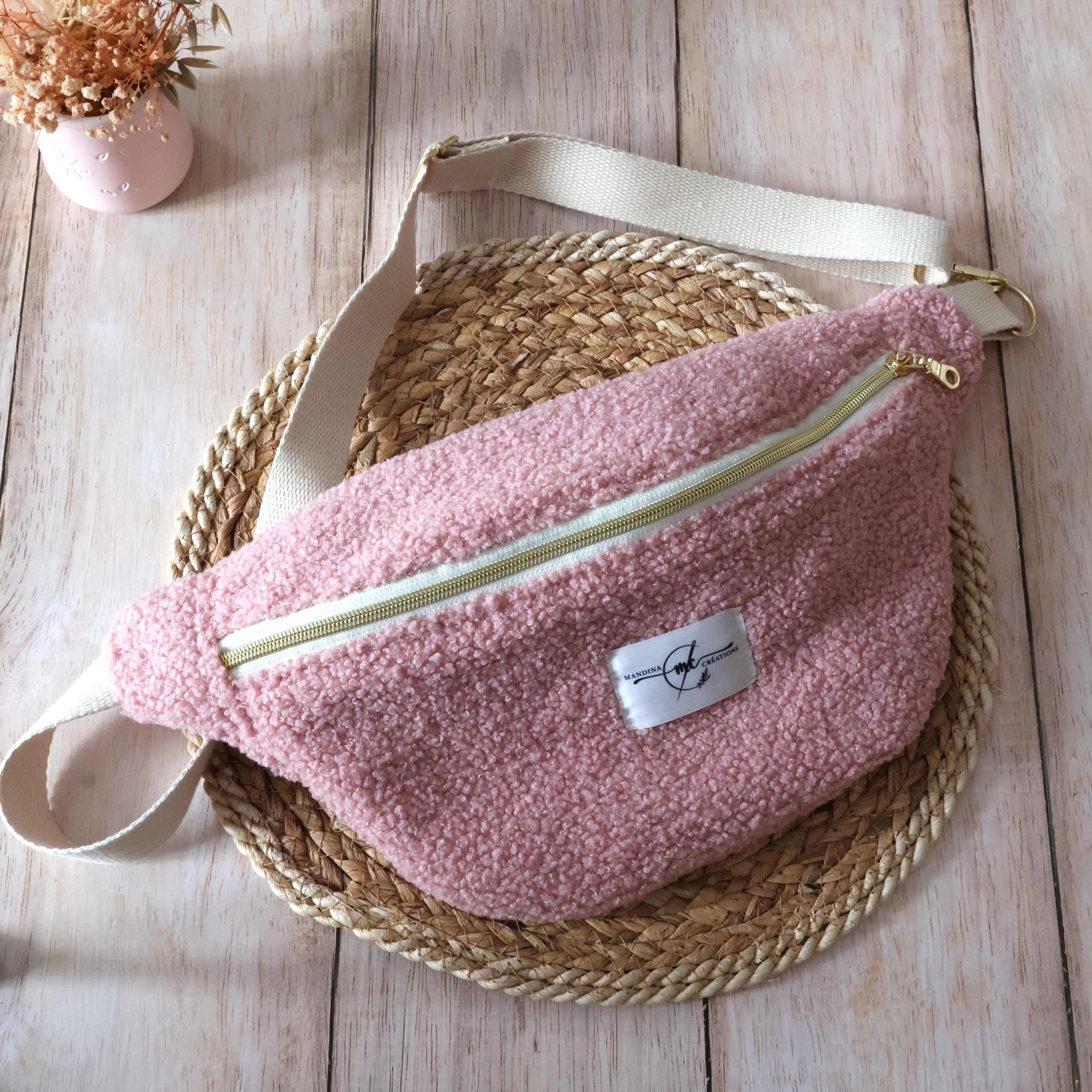 sac banane bouclette rose clara 1