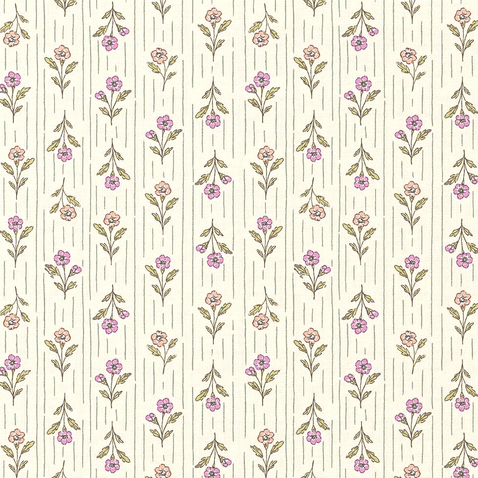 Tissus Coton fleurs Alba