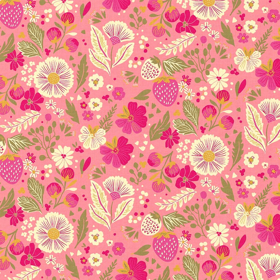 Tissus Coton fleurs Thais