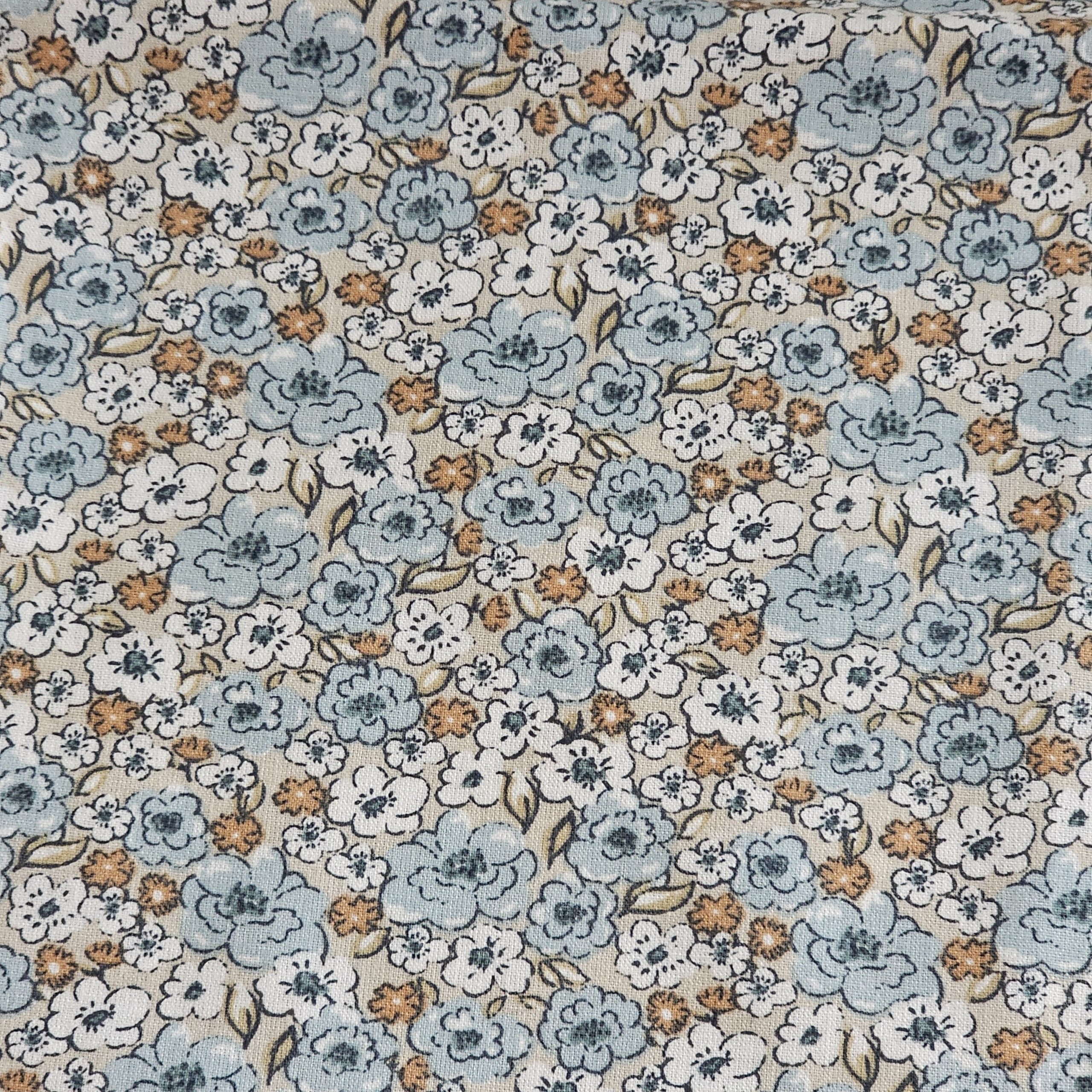 tissus kalmia bleu