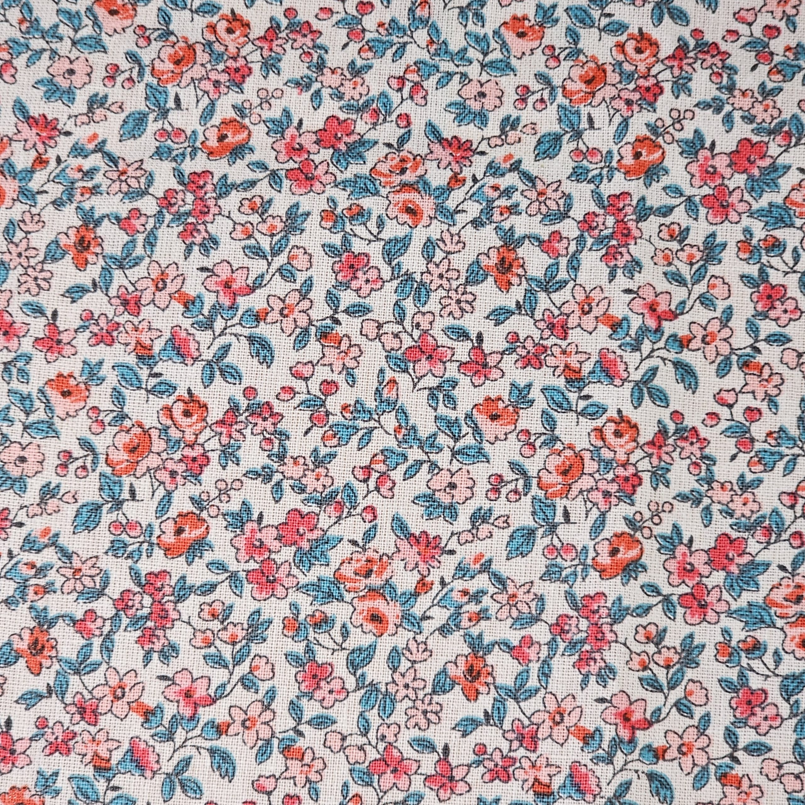tissus léonie corail 