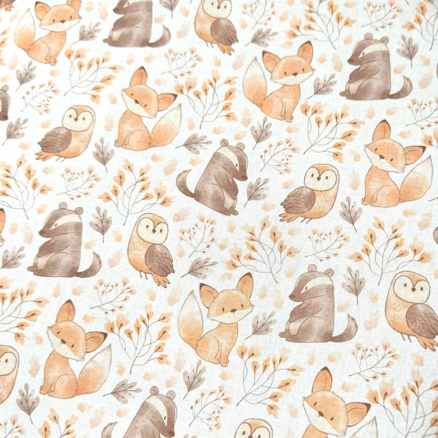 Tissus coton motif animaux