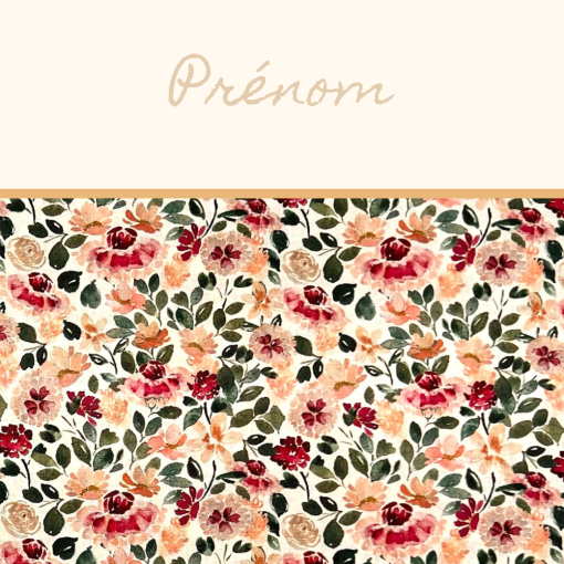 Protège carnet de santé personnalisé – coton