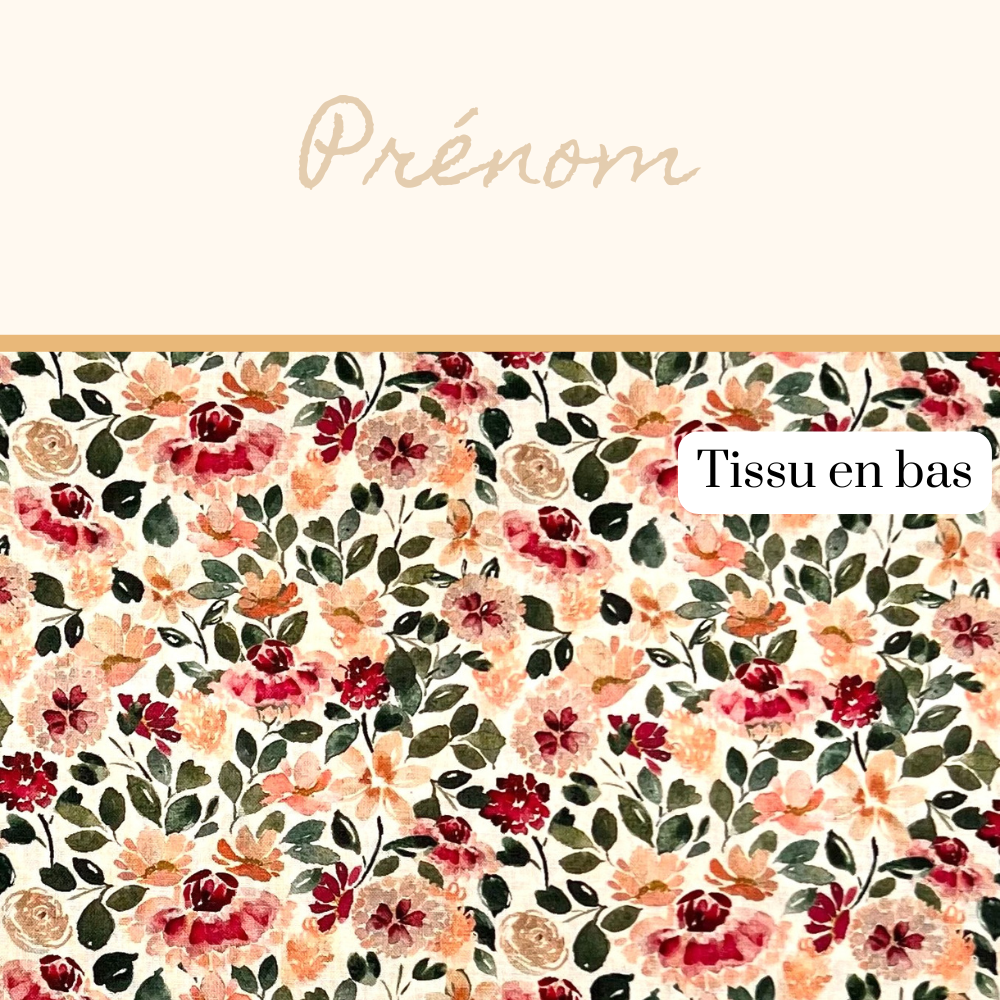 Protège carnet de santé personnalisé – coton – Image 2