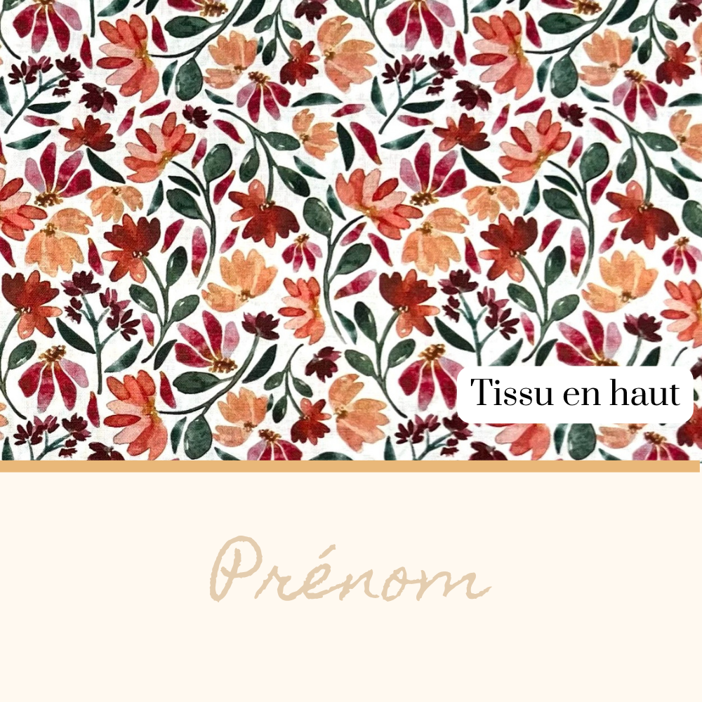Protège carnet de santé personnalisé – coton – Image 3